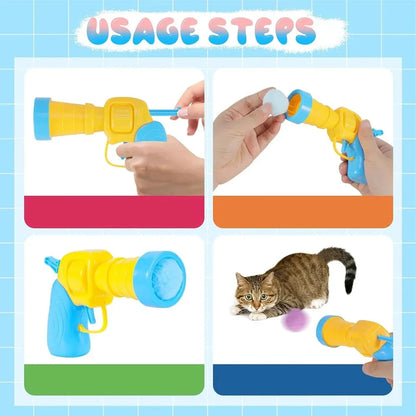 FluffyShot - Interaktives Katzenspiel mit Plüschbällen