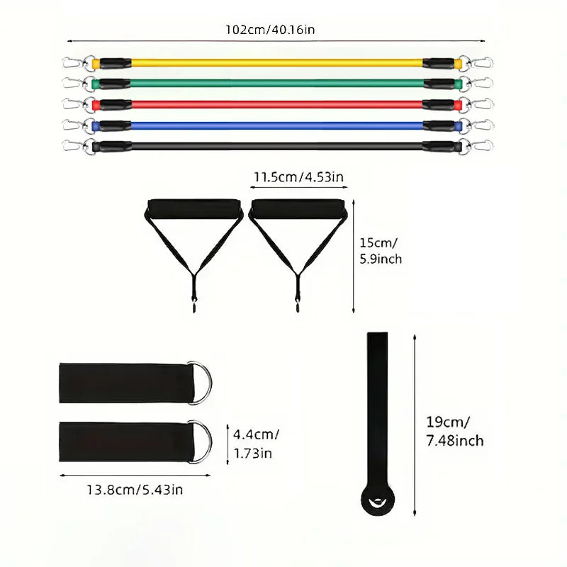 FlexFit Bänder – Tragbare Fitness- und Widerstandsbänder für Ganzkörper-Workouts